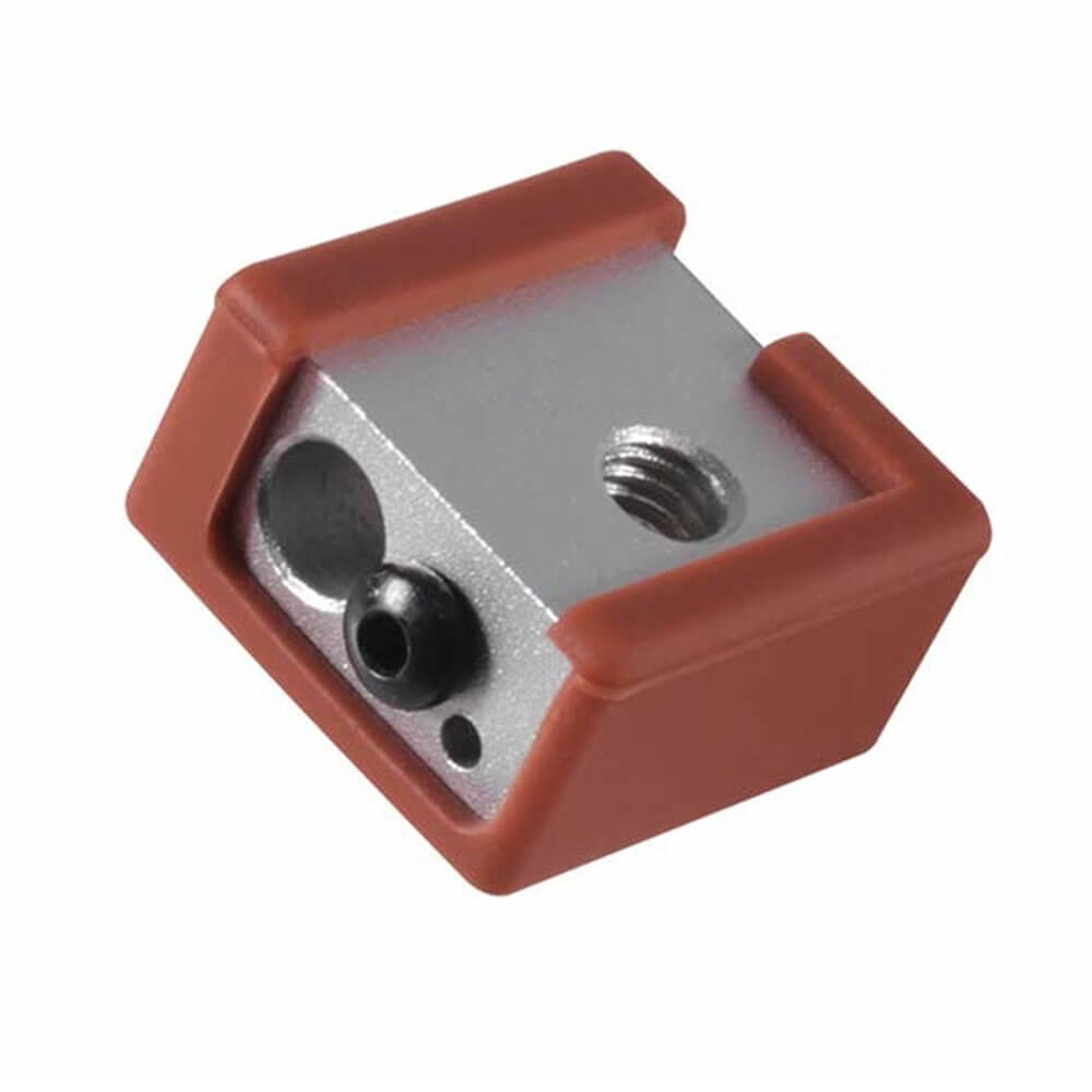 E3D-V6 Geliştirilmiş Yüksek Sıcaklığa Dayanıklı MK8/MK9 Alüminyum Isıtıcı Blok Silikon Kılıfı - Kırmızı - GD69