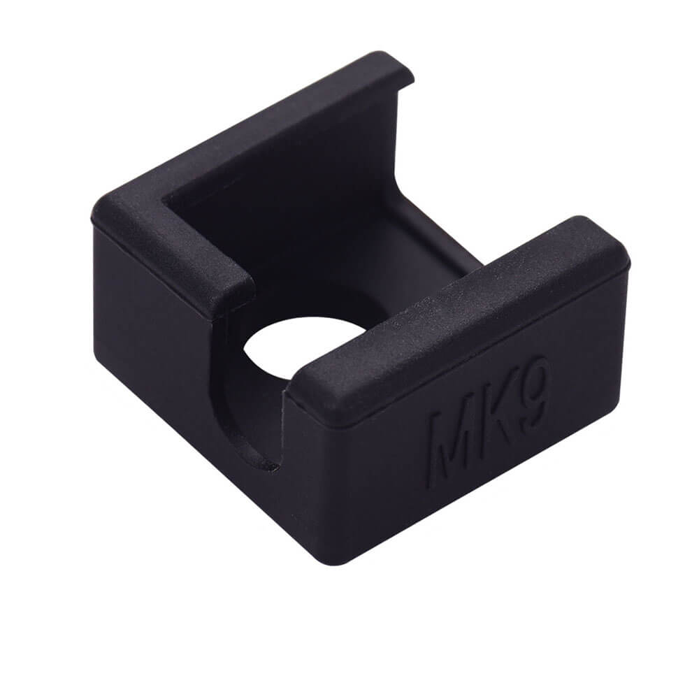 E3D-V6 Geliştirilmiş Yüksek Sıcaklığa Dayanıklı MK8/MK9 Alüminyum Isıtıcı Blok Silikon Kılıfı - Siyah - GD71 -ok