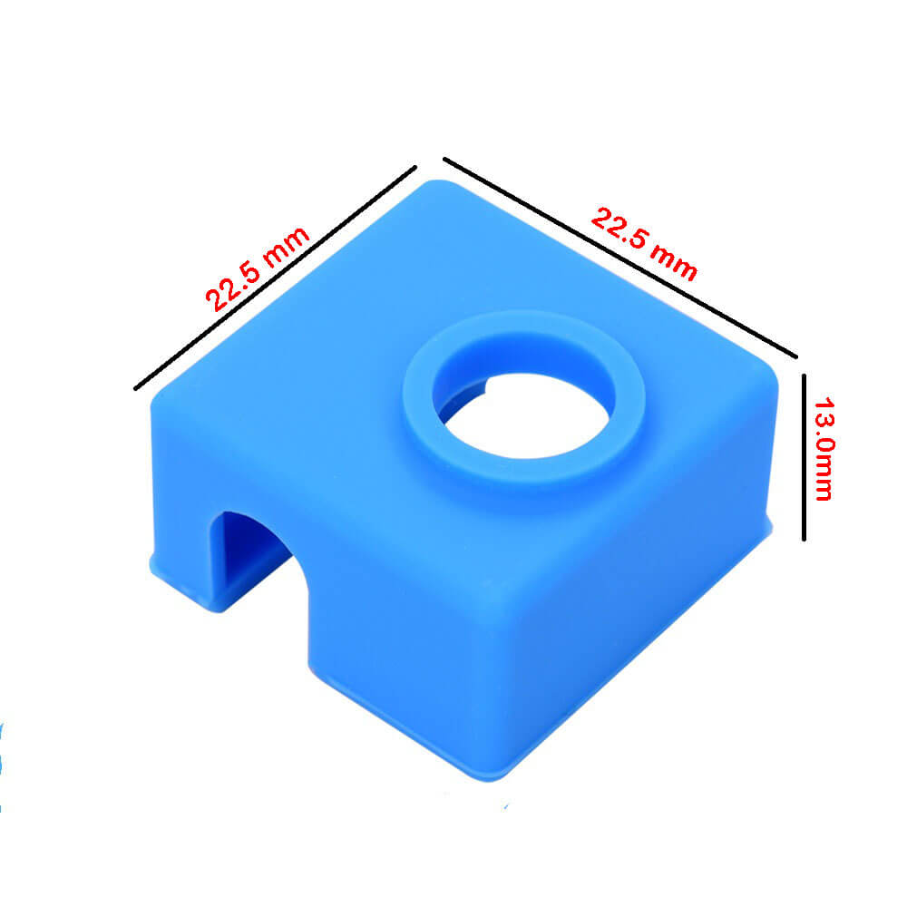 E3D-V6 Geliştirilmiş Yüksek Sıcaklığa Dayanıklı MK7/MK8/MK9 Alüminyum Isıtıcı Blok Silikon Kılıfı - Mavi -GD73
