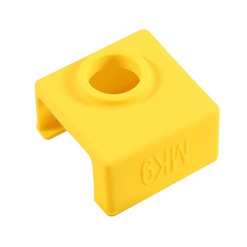 E3D-V6 Geliştirilmiş Yüksek Sıcaklığa Dayanıklı MK7/MK8/MK9 Alüminyum Isıtıcı Blok Silikon Kılıfı - Sarı - GD76
