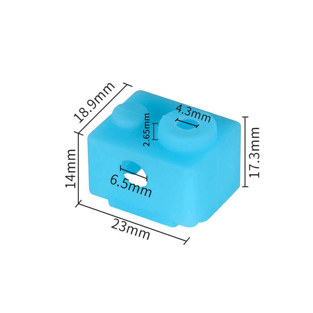Mingtai E3D-V6 Alüminyum Isıtıcı Blok Silikon Kılıfı Yüksek Sıcaklık Korumalı - Mavi - GD77