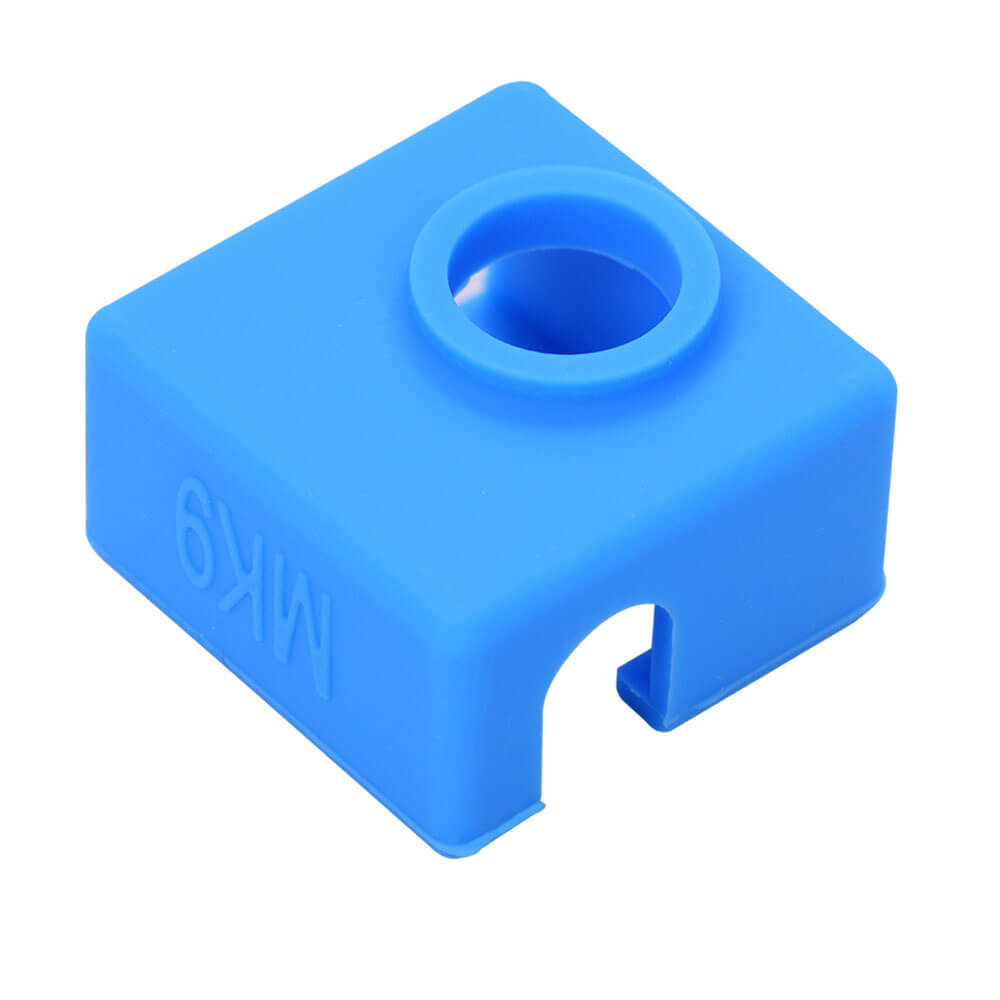 E3D-V6 Geliştirilmiş Yüksek Sıcaklığa Dayanıklı MK8/MK9 Alüminyum Isıtıcı Blok Silikon Kılıfı - Mavi - GD78
