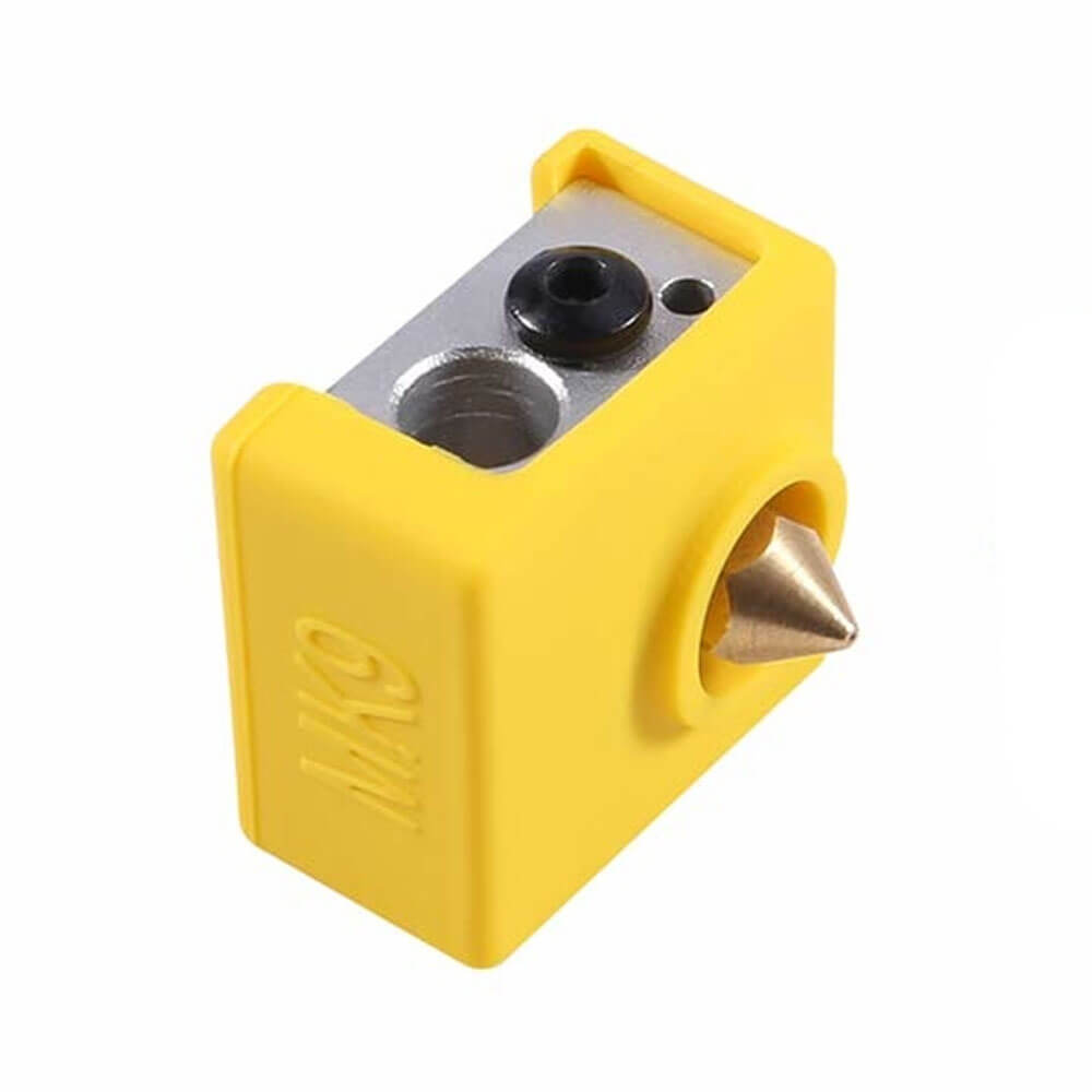E3D-V6 Geliştirilmiş Yüksek Sıcaklığa Dayanıklı MK8/MK9 Alüminyum Isıtıcı Blok Silikon Kılıfı - Sarı - GD81