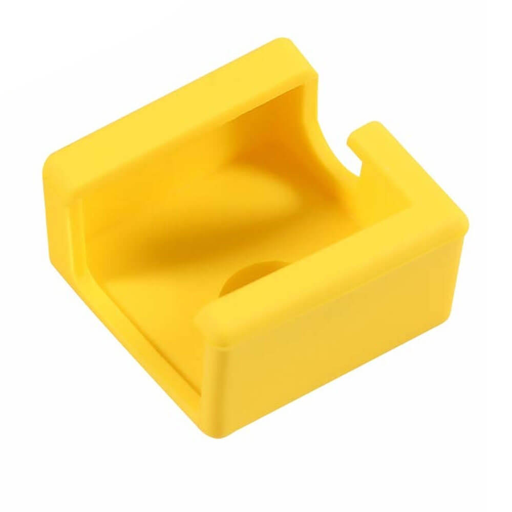E3D-V6 Geliştirilmiş Yüksek Sıcaklığa Dayanıklı MK8/MK9 Alüminyum Isıtıcı Blok Silikon Kılıfı - Sarı - GD81