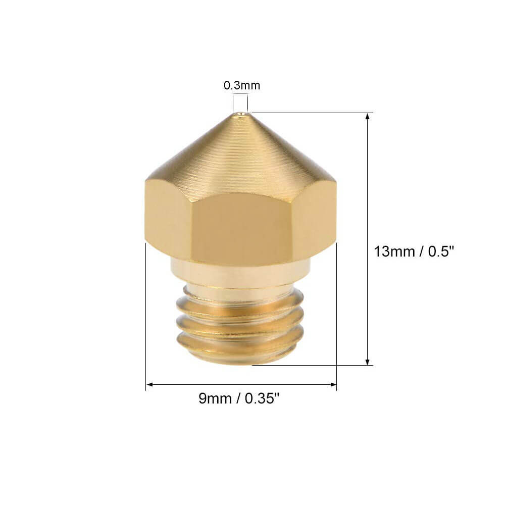3D Yazıcı MK10 Extruder 1.75mm/ 0.3mm Baskı Kafası Nozzle - GD91