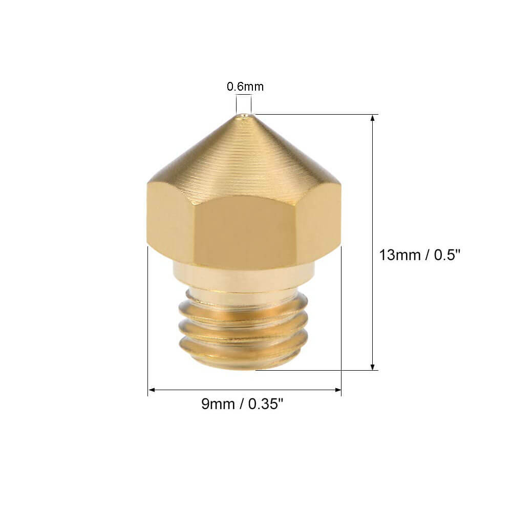 3D Yazıcı MK10 Extruder 1.75mm/ 0.6mm Baskı Kafası Nozzle - GD94