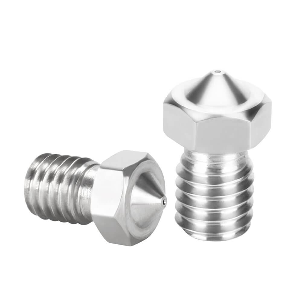 3D Yazıcı E3D V5-V6 MK8 Extruder 1.75mm/0.8mm Paslanmaz Çelik Nozzle M6 - GD110