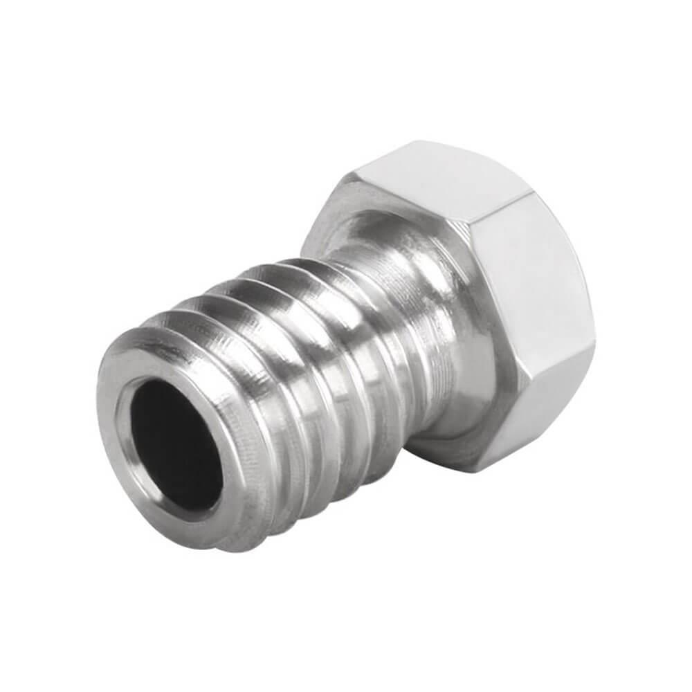 3D Yazıcı E3D V5-V6 MK8 Extruder 3mm/0.4mm Paslanmaz Çelik Nozzle M6 - GD112