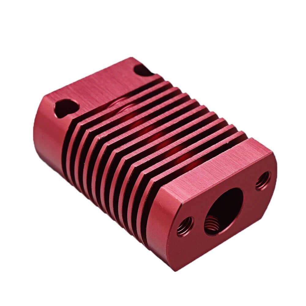 3D Yazıcı Isıtma Bloğu Ender-3/Ender-3 Pro/Ender-3 V2/Ender-5/CR-10 Serisi Baskı Kafası Isıtma Alüminyum Blok - Kırmızı