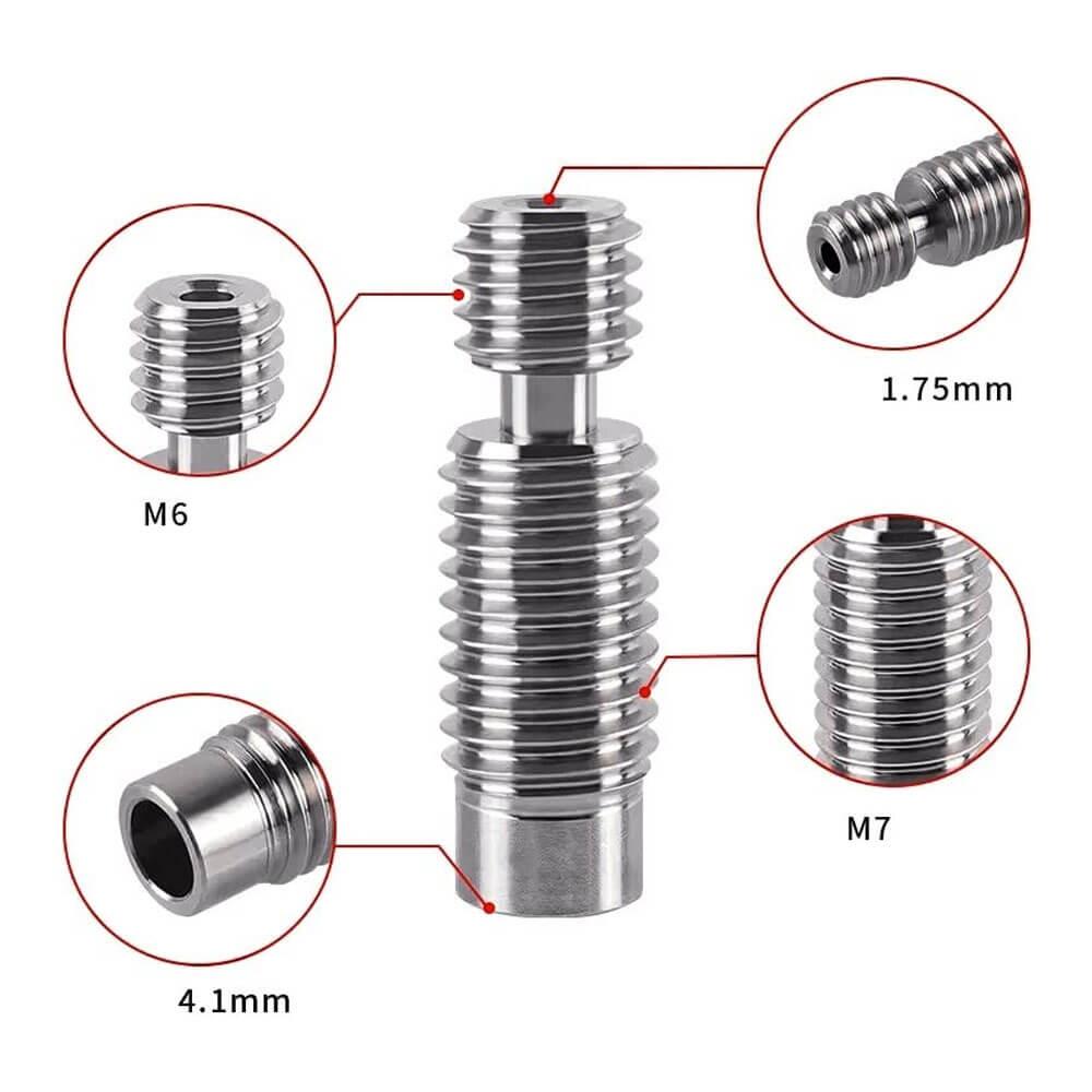 3D Yazıcı E3D V5 M6X26Mm Barel - 3Mm All Metal - GD138