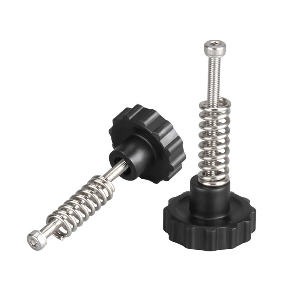 3D Yazıcı Sıcak Yatak Tesviye Kiti M3*45*22mm Vidalı Enjeksiyon Büyük Boy Vidalı Somun + Gümüş Yay Seti - GD154