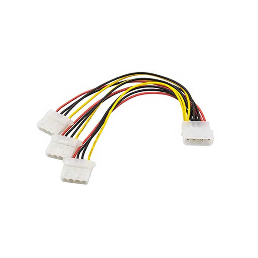 Power Çoklayıcı Kasa İçi 4 Pin Molex 1 Erkek 3 Dişi Kablo