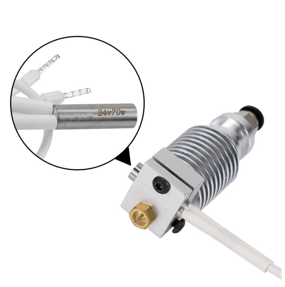 3D Yazıcı Isıtma Tüpü 6x20mm 24V 70W Seramik Kartuş Isıtıcı