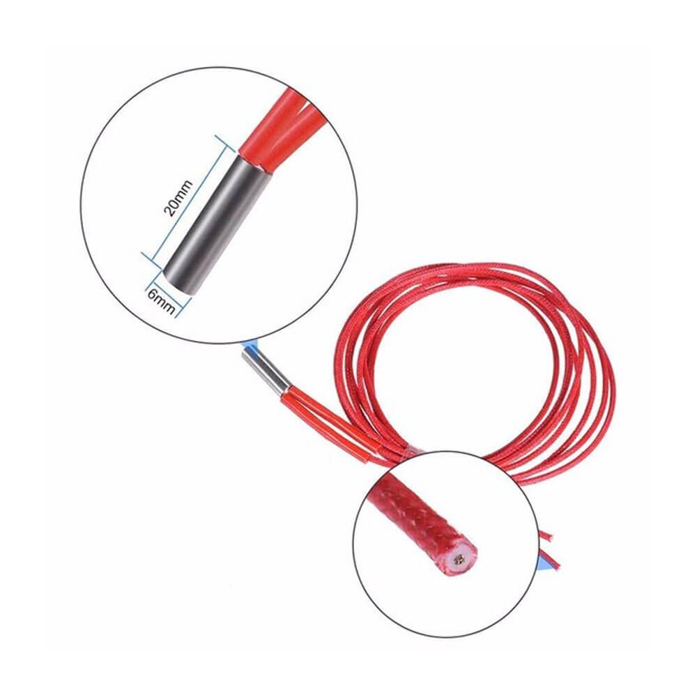 3D Printer 12V 40W Seramik Isıtıcı Kartuş - 100cm - GD164