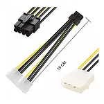 8 Pin Ekran Kartı Power Güç Kablo Özel Üretim Bakır Isınma Yapmaz