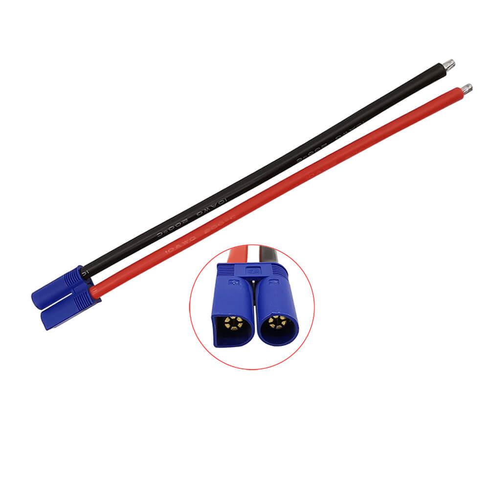 Lipo Pil EC5 Erkek Konnektör - 13cm 10AWG-GF22