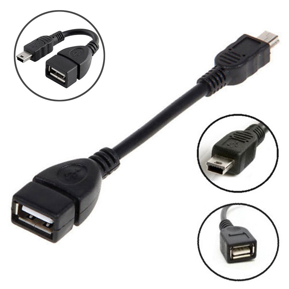 5 Pin Mini USB Erkek to USB Dişi OTG Kablo - Hızlı Aktarım