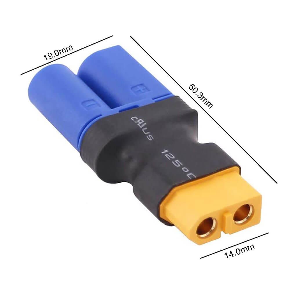 Xt60 Fiş Dişi To Ec5 Fiş Erkek Konnektör Soket Kablosuz Adaptör Rc Lipo Pil
