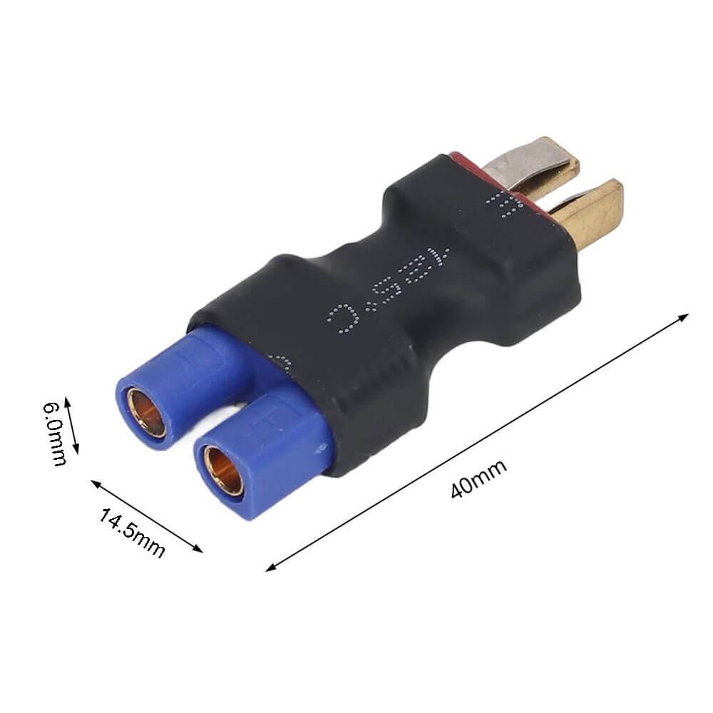 T Plug Erkek To Ec3 Dişi Konnektör Kablosuz Adaptör Rc Lipo Pil