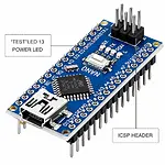 Arduino Nano Klon v3.0 Atmega328p - USB CH340 Chip (USB Kablo Dahil)