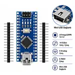 Arduino Nano Klon v3.0 Atmega328p - USB CH340 Chip (USB Kablo Dahil)