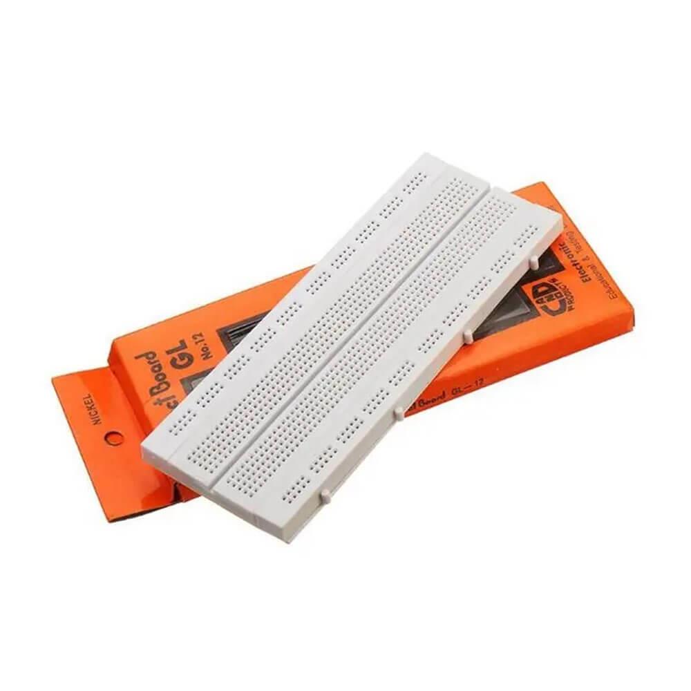 Gl-12 Büyük Boy Breadboard 840 Pin 175 67 8mm Yapışkanlı Breadboard Devre Tahtası
