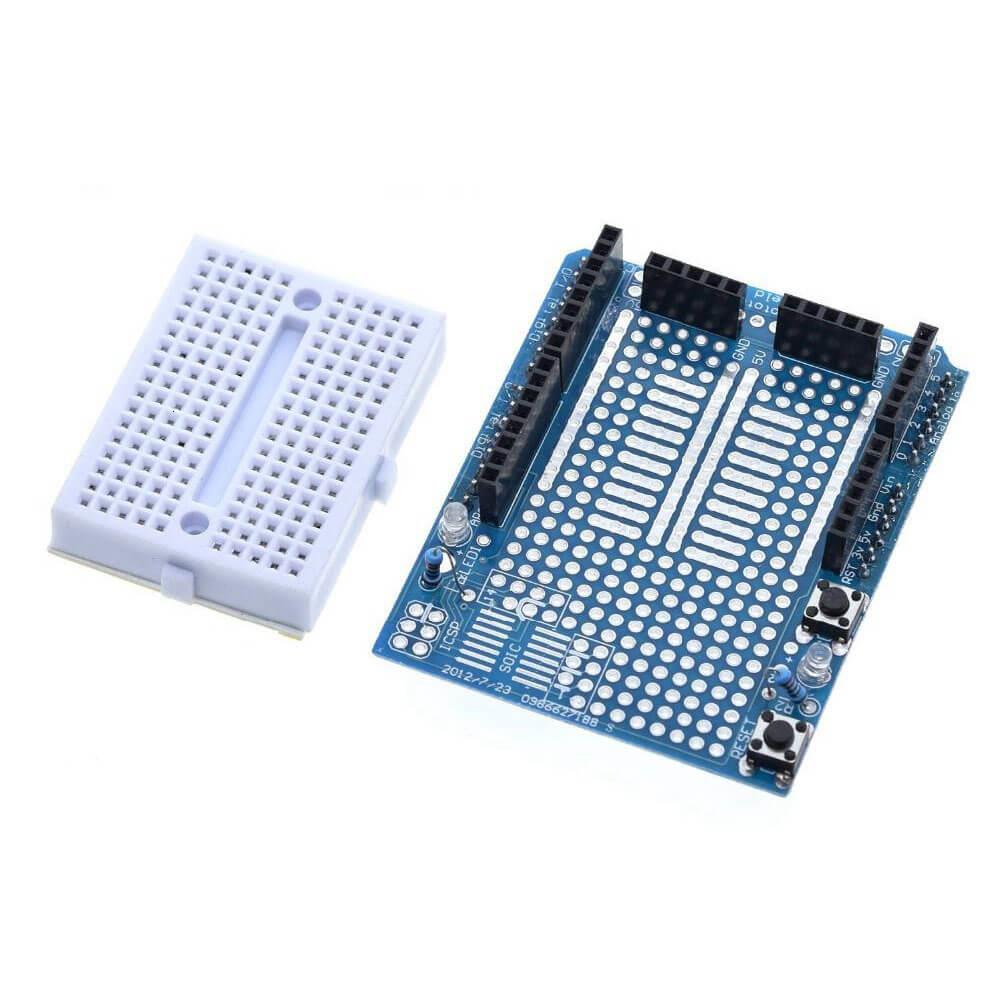 Mini Breadbordlu Arduino Uno R3 Proto Shield Kiti - YA17