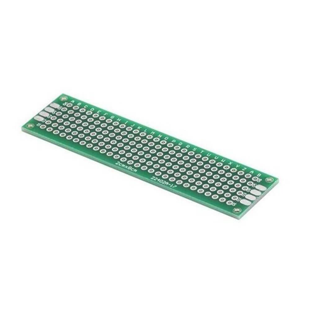 2x8cm Proto Pcb Tek Taraflı Delikli Pertenaks Prototip Deney Kartı Delikli Plaket Pertinaks - YA20