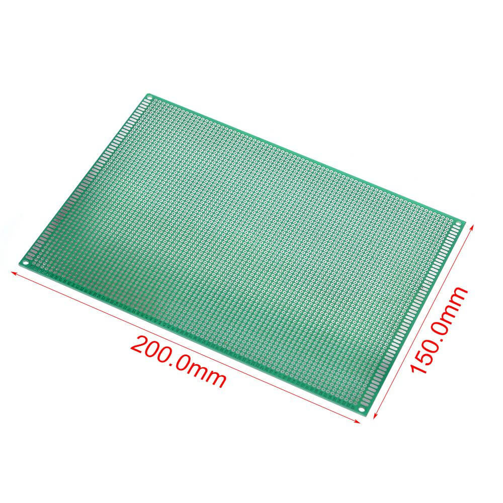 15x20cm Proto Pcb Tek Taraflı Delikli Pertinaks Prototip Deney Kartı Delikli Plaket Pertenaks - YA26