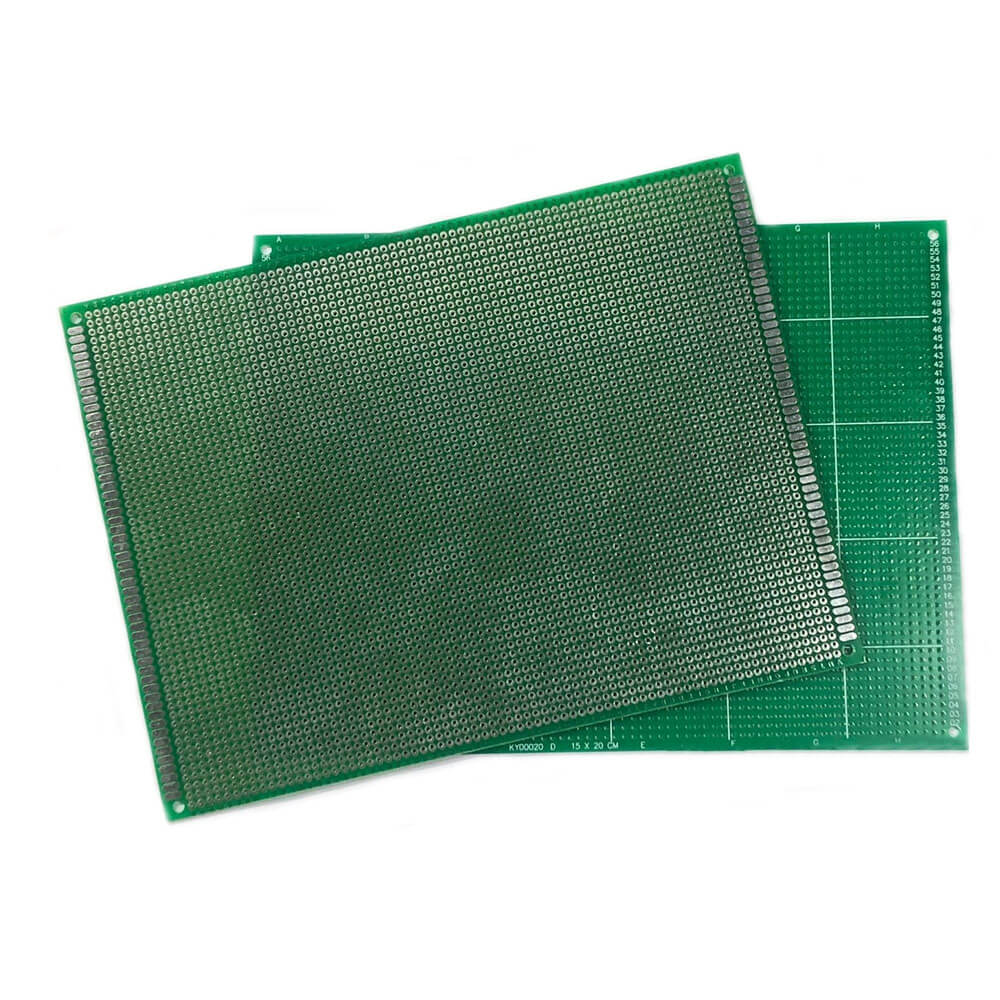 15x20cm Proto Pcb Tek Taraflı Delikli Pertinaks Prototip Deney Kartı Delikli Plaket Pertenaks - YA26