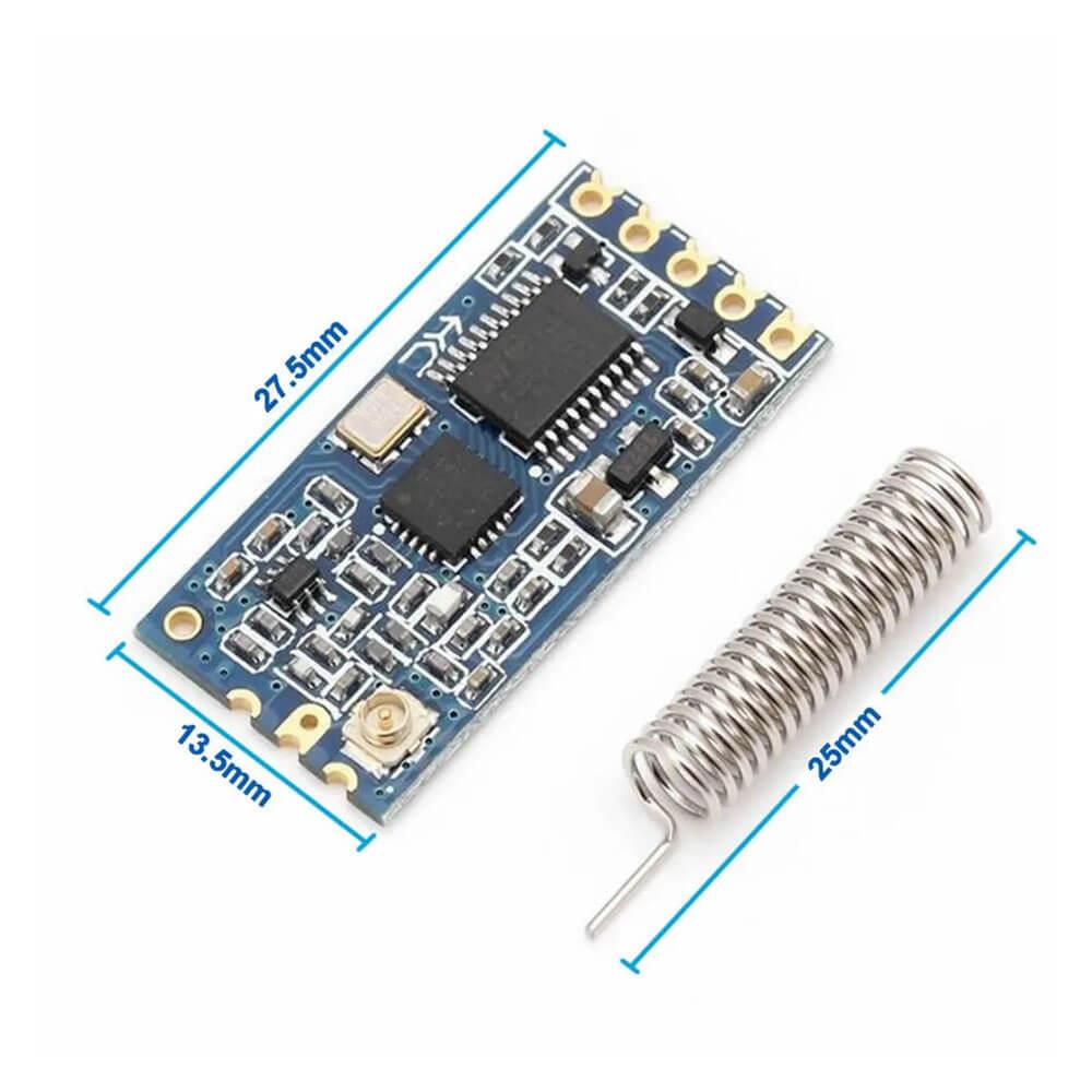 Hc-12 Sı4463 Kablosuz Seri Port Modülü 433mhz - 1000m Menzil - YA32