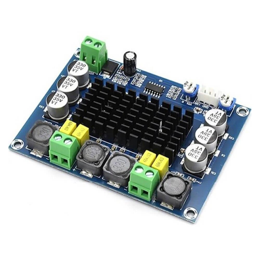 Xh-m543 Tpa3116d2 Çift Kanallı Stereo Amplifikatör 2x120w Dc 12v-24v Ses Amfi Modülü Devresi - YA51