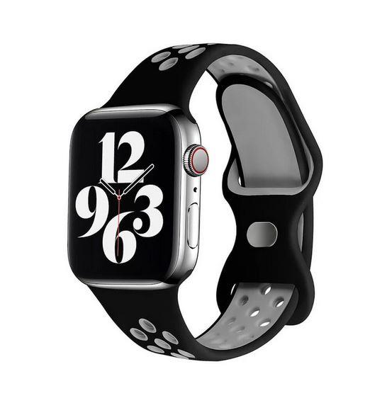 Apple Watch 1, 2, 3, 4, 5, 6, 7, 8, Se Nike Serisi Kordon S-m 42/44/45mm - Siyah Gri 09.Siyah-Gri - BW8