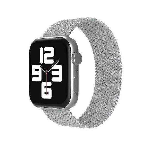 Apple Watch 1 2 3 4 5 6 7 8 Se Ultra Spor Loop Örgü Kordon Xs Beden 38/40/41mm - Açık Gri 05.Açık Gri - BW11