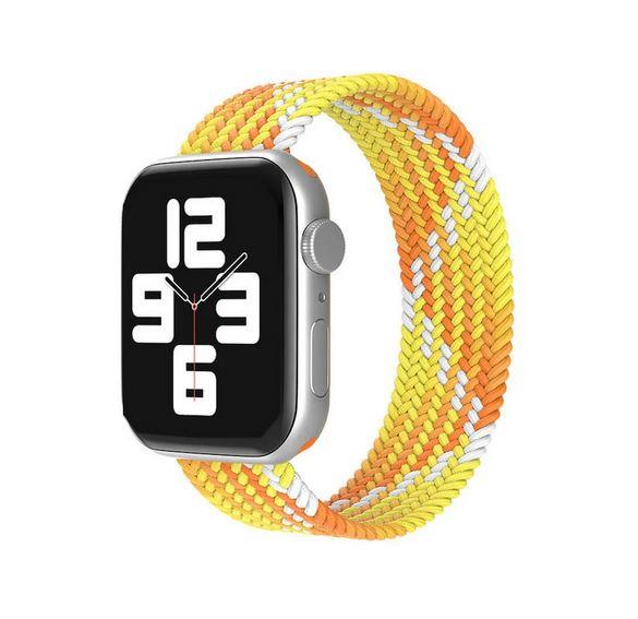 Apple Watch 1 2 3 4 5 6 7 8 Se Ultra Spor Loop Örgü Kordon Xs Beden 38/40/41mm - Sarı Turuncu 04.Sarı - BW11