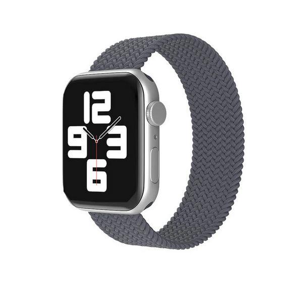 Apple Watch 1 2 3 4 5 6 7 8 Se Ultra Spor Loop Örgü Kordon S Beden 38/40/41mm - Gri 136717 - Gri - BW12
