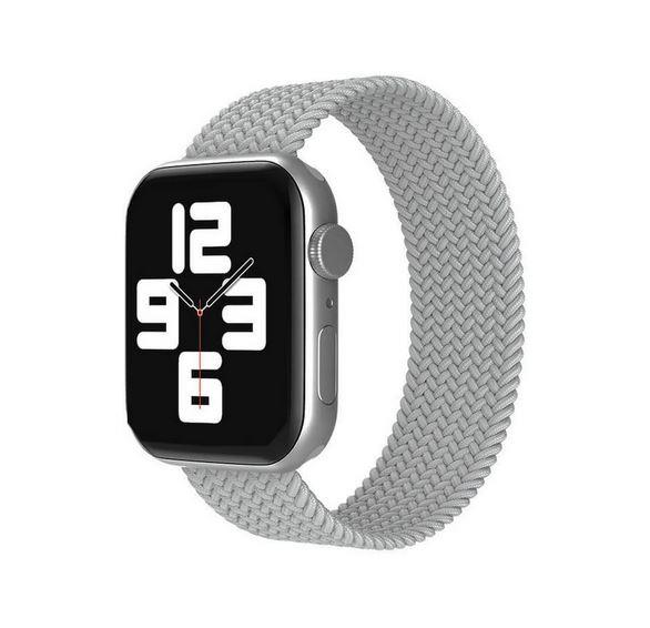 Apple Watch 1 2 3 4 5 6 7 8 Se Ultra Spor Loop Örgü Kordon S Beden 38/40/41mm - Açık Gri 05.Açık Gri - BW12