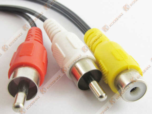 RCA Kablo Çevirici RCA Dişi to 2 RCA Erkek Kablo - Anfi Y Kablo