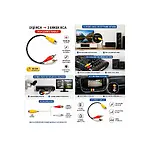 RCA Kablo Çevirici RCA Dişi to 2 RCA Erkek Kablo - Anfi Y Kablo