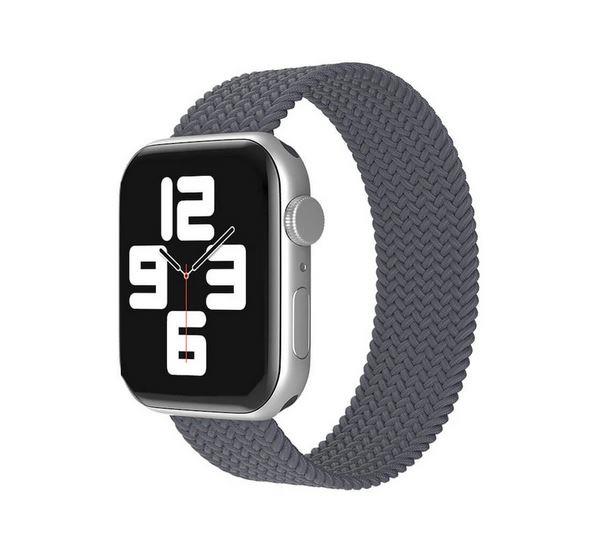 Apple Watch 1 2 3 4 5 6 7 8 Se Ultra Spor Loop Örgü Kordon M Beden 38/40/41mm - Gri 136717 - Gri - BW13