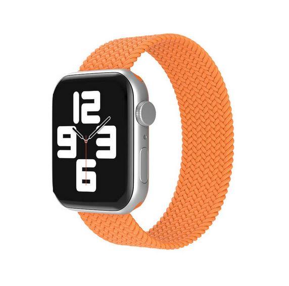 Apple Watch 1 2 3 4 5 6 7 8 Se Ultra Spor Loop Örgü Kordon M Beden 38/40/41mm - Turuncu 09.Turuncu - BW13
