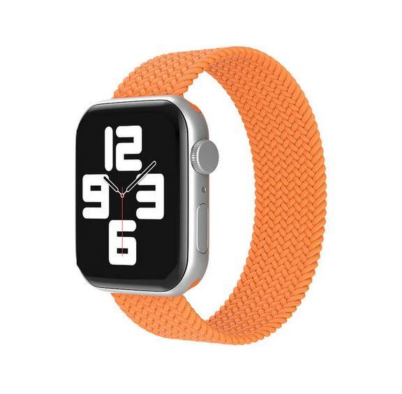 Apple Watch 1 2 3 4 5 6 7 8 Se Ultra Spor Loop Örgü Kordon L Beden 38/40/41mm - Turuncu 09.Turuncu