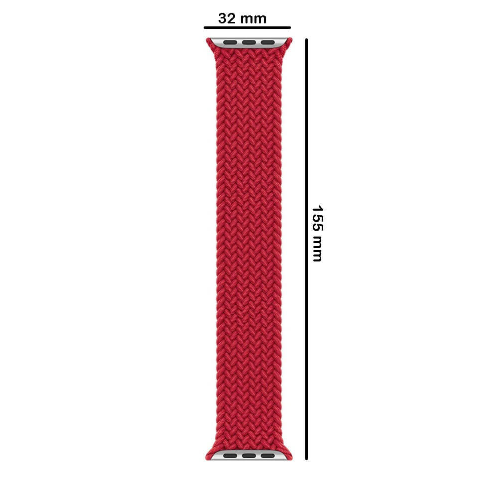 Apple Watch 1 2 3 4 5 6 7 8 Se Ultra Spor Loop Örgü Kordon L Beden 38/40/41mm - Sarı-Turuncu Desenli