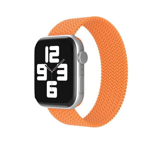 Apple Watch 1 2 3 4 5 6 7 8 Se Ultra Spor Loop Örgü Kordon Xs Beden 42/44/45mm - Turuncu 09 Turuncu - BW15
