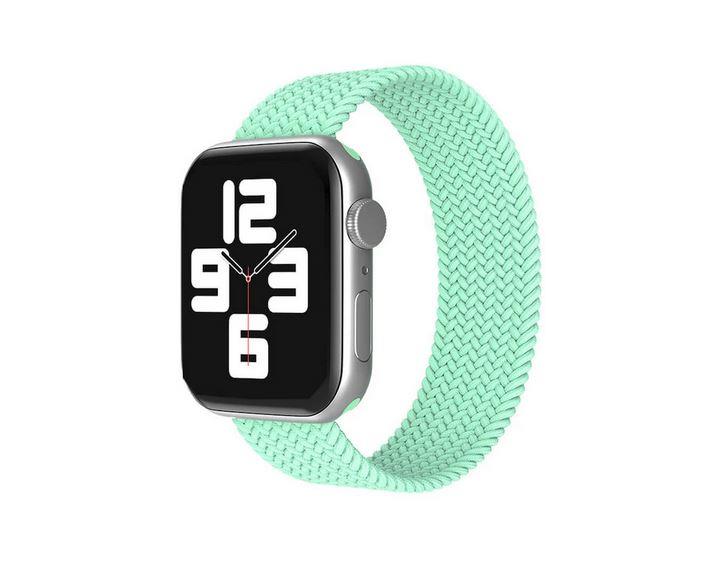 Apple Watch 1 2 3 4 5 6 7 8 Se Ultra Spor Loop Örgü Kordon Xs Beden 42/44/45mm - Su Yeşili 13-Su Yeşil - BW15