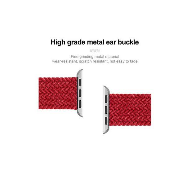 Apple Watch 1 2 3 4 5 6 7 8 Se Ultra Spor Loop Örgü Kordon M Beden 42/44/45mm - Açık Gri 05 Açık Gri - BW17