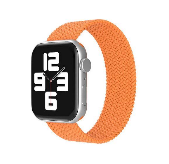 Apple Watch 1 2 3 4 5 6 7 8 Se Ultra Spor Loop Örgü Kordon L Beden 42/44/45mm - Turuncu 09.Turuncu - BW18