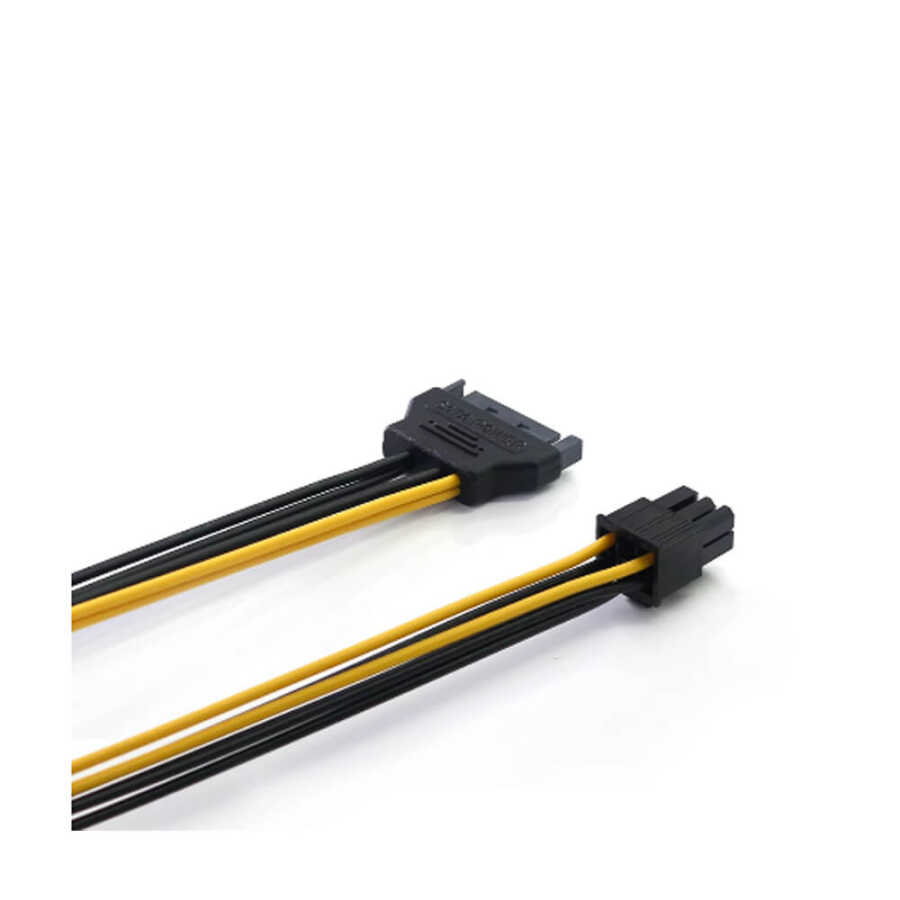 Sata to 6 Pin PCI-Express Ekran Kartı Power Çevirici Güç Kablosu