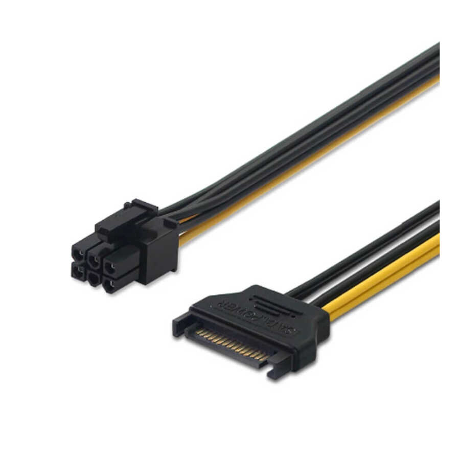 Sata to 6 Pin PCI-Express Ekran Kartı Power Çevirici Güç Kablosu