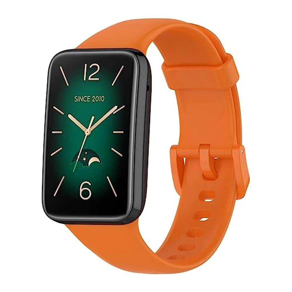 Xiaomi Mi Band 7 Pro Uyumlu Tpu Silikon Kordon Kayış - Klasik Model - Turuncu 09.Turuncu - PR6